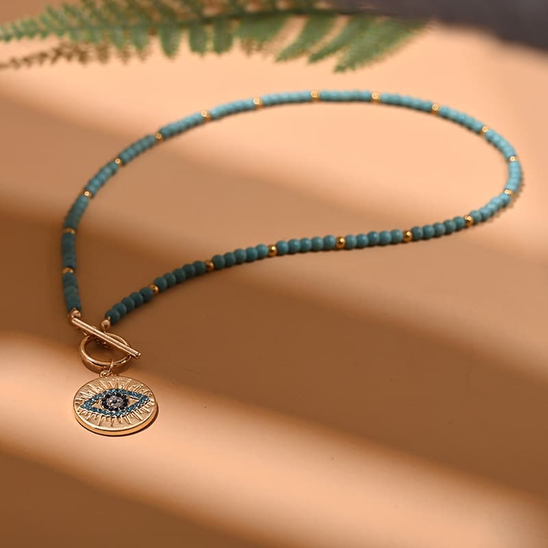 TEMU Vintage Pendant Necklace With Unique , Collarbone Chain Jewelry