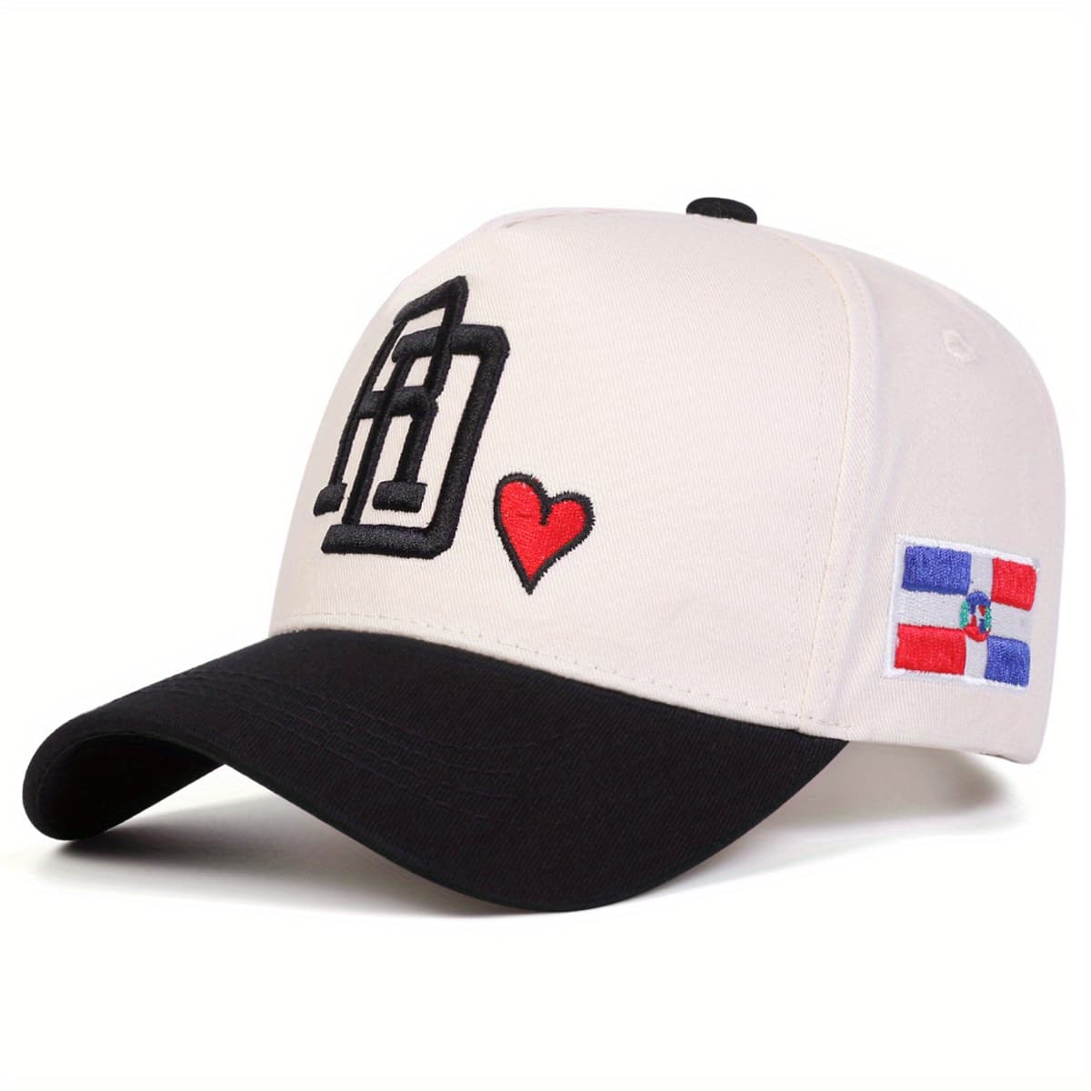 TEMU Men's Rd Letter Baseball Fashion Five-panel Hat Outdoor Sports Adjustable Casual Hat Suitable For Spring Autumn Travel Beach Vacation