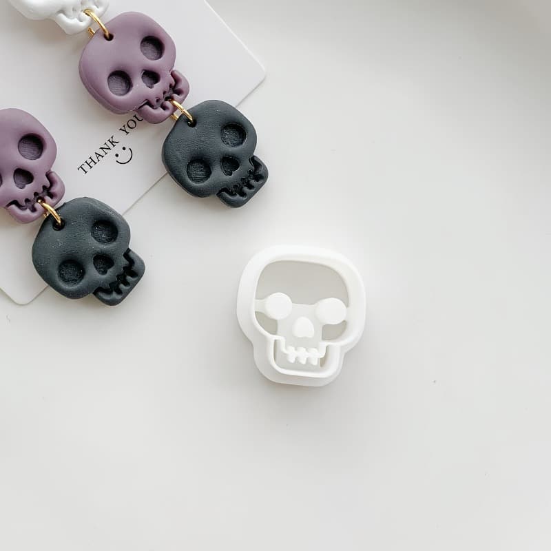 TEMU Beaded Jewelry Earring Making Supplies Halloween Mini Polymer Clay Cutter, Handmade Earring Soft Terracotta Clay Cutter