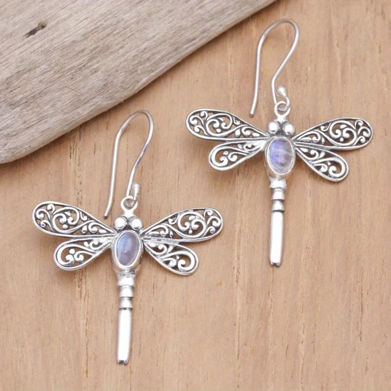 TEMU Retro Bohemian Dragonfly Earrings, Perfect For Holiday Gifts Including Halloween, Christmas, Thanksgiving, Birthdays, And Anniversaries