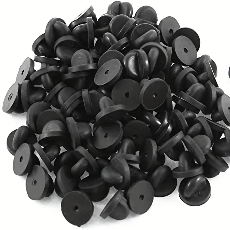 TEMU 98pcs Pvc Rubber Pin Back Plate Jewelry Making Additions Pin Collar Pin Handmade Pin Jewelry Additions