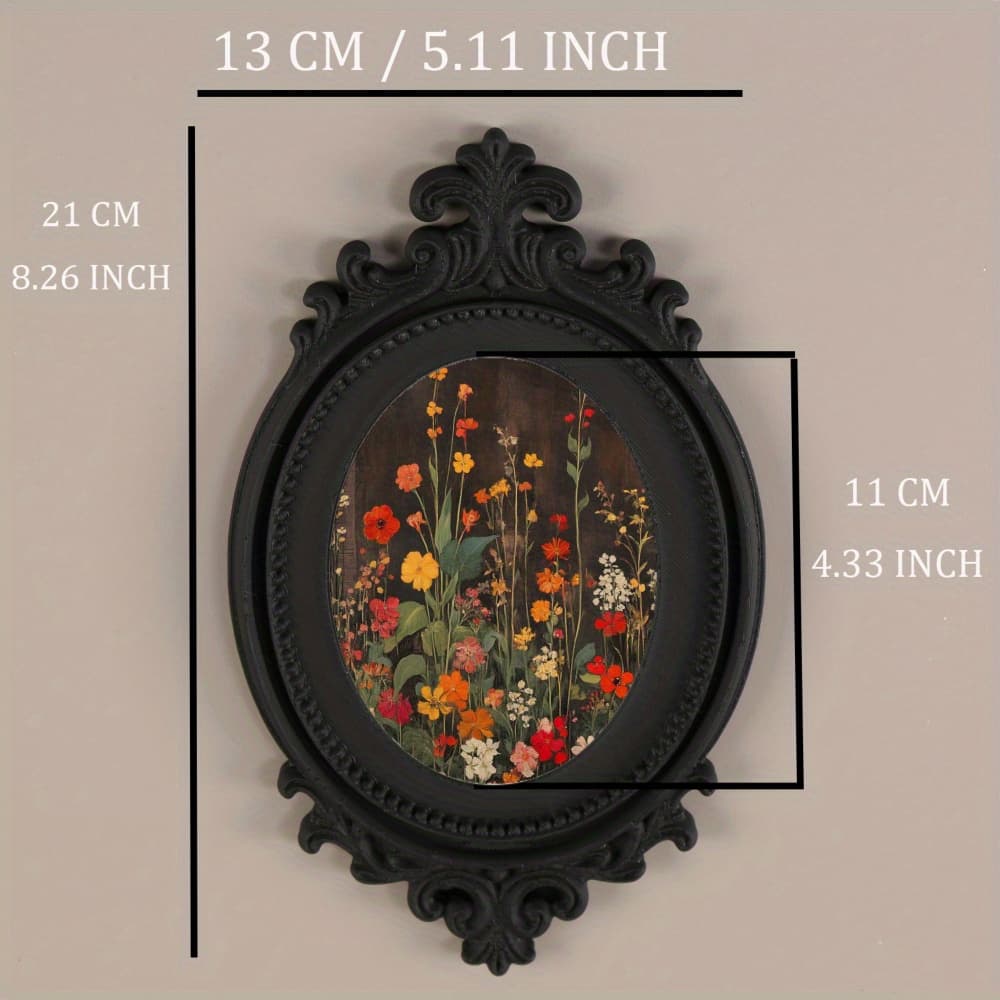 TEMU Dark Academy Wall Panel - Vintage Gothic Floral Foliage Decor Suitable For Indoor/outdoor Use - Plastic Hangable Plant Wall Art For, Bedroom, - Elegant Wall Paneling