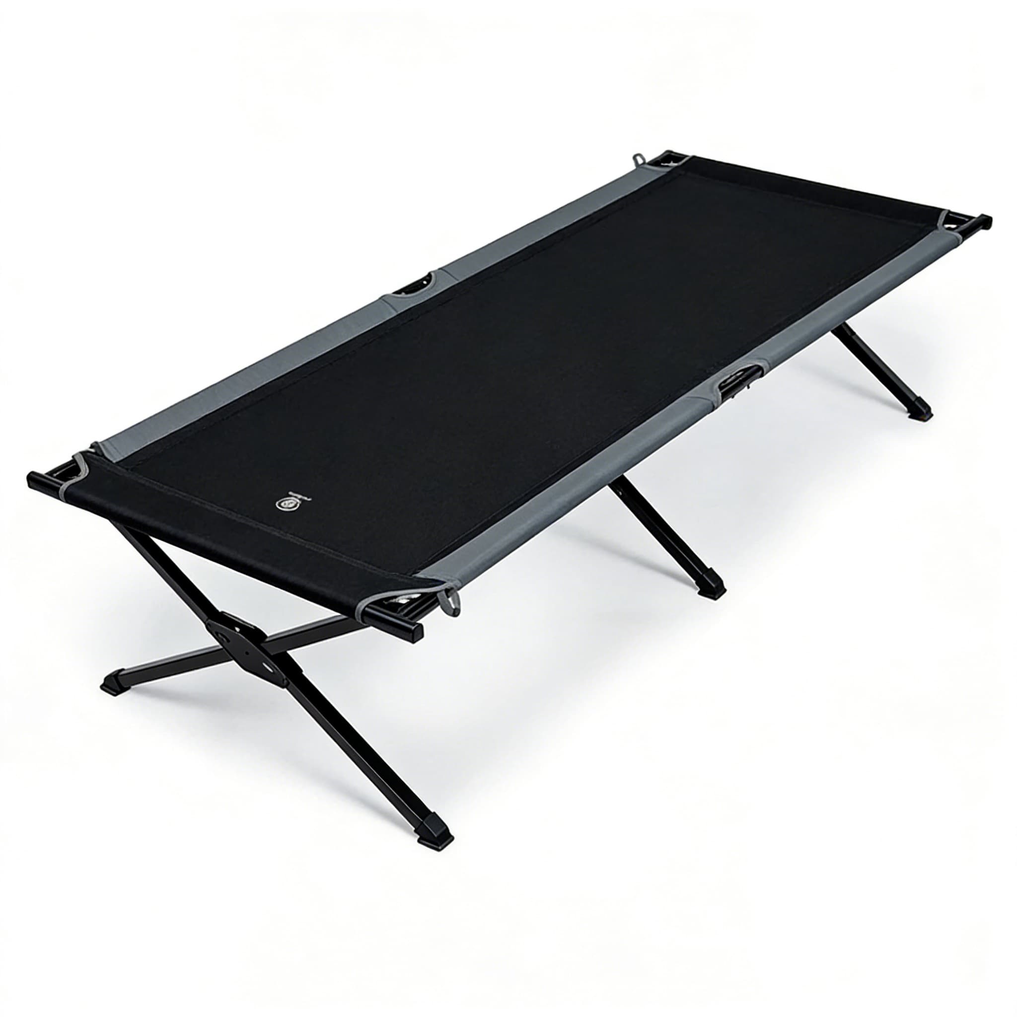 TEMU Extra Wide Folding Camping Cot Measuring 73 X , Supports Up To 300lbs, Designed For Tall Adults, Easy To Set Up, Perfect For Outdoor Use, Travel, Or Bed At Home, In Khaki And Black