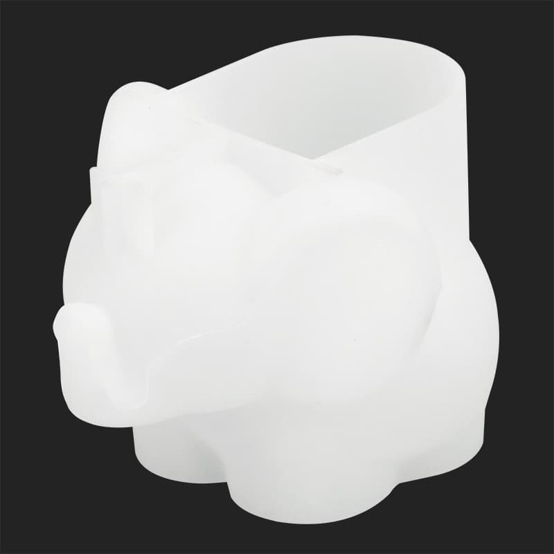 TEMU Diy Cute Elephant Shaped Cement Flower Pot Silicone Mold Aromatherapy Plaster Mold, Diy Aromatherapy Plaster Candle Mold, Cute Elephant Candle Holder, Furniture Decoration Candle Silicone Mold