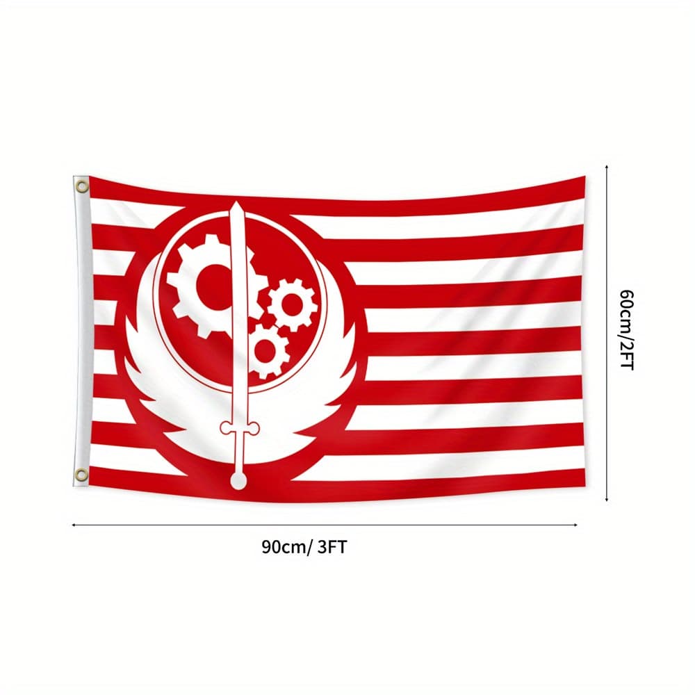 TEMU 1pc, Of Steel Flag, 2*3ft(60*90cm) /3x5ft (90*150cm), 2 Grommets, Single-sided Printing, For Home, Garden, Room, Party, Activities, Decorations