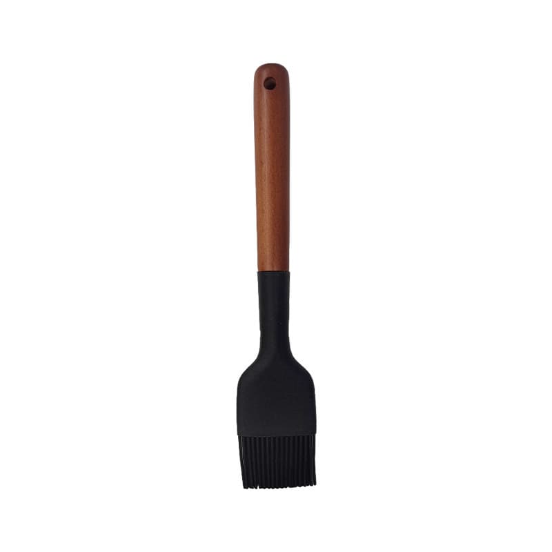 TEMU Heat-resistant Silicone Baking & Grilling Brush With Wood Handle & Hang Hole - Pastry Brush Suitable For Butter, Oil, Sauces - Ideal For Pancakes, , Cakes, Bbq,, Grill - Cooking Brush ()