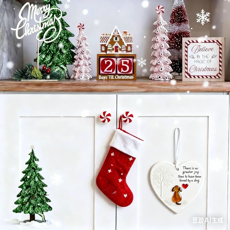 TEMU Handcrafted Sea Glass Ornament Symbolizing Friendship, Perfect For Christmas Tree Decoration, Ideal Gift For During The