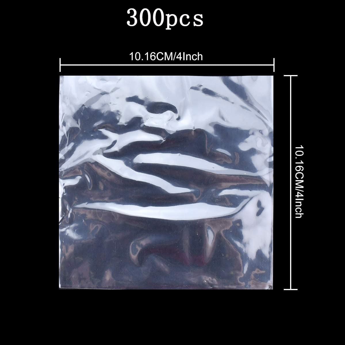 TEMU 300pcs Of 10.16 X 10.16cm Shrink Wrap Bags - Heat Sealed Leak Proof Packaging, Suitable For Soap, Oil, Candles, Homemade Gifts, And Crafts