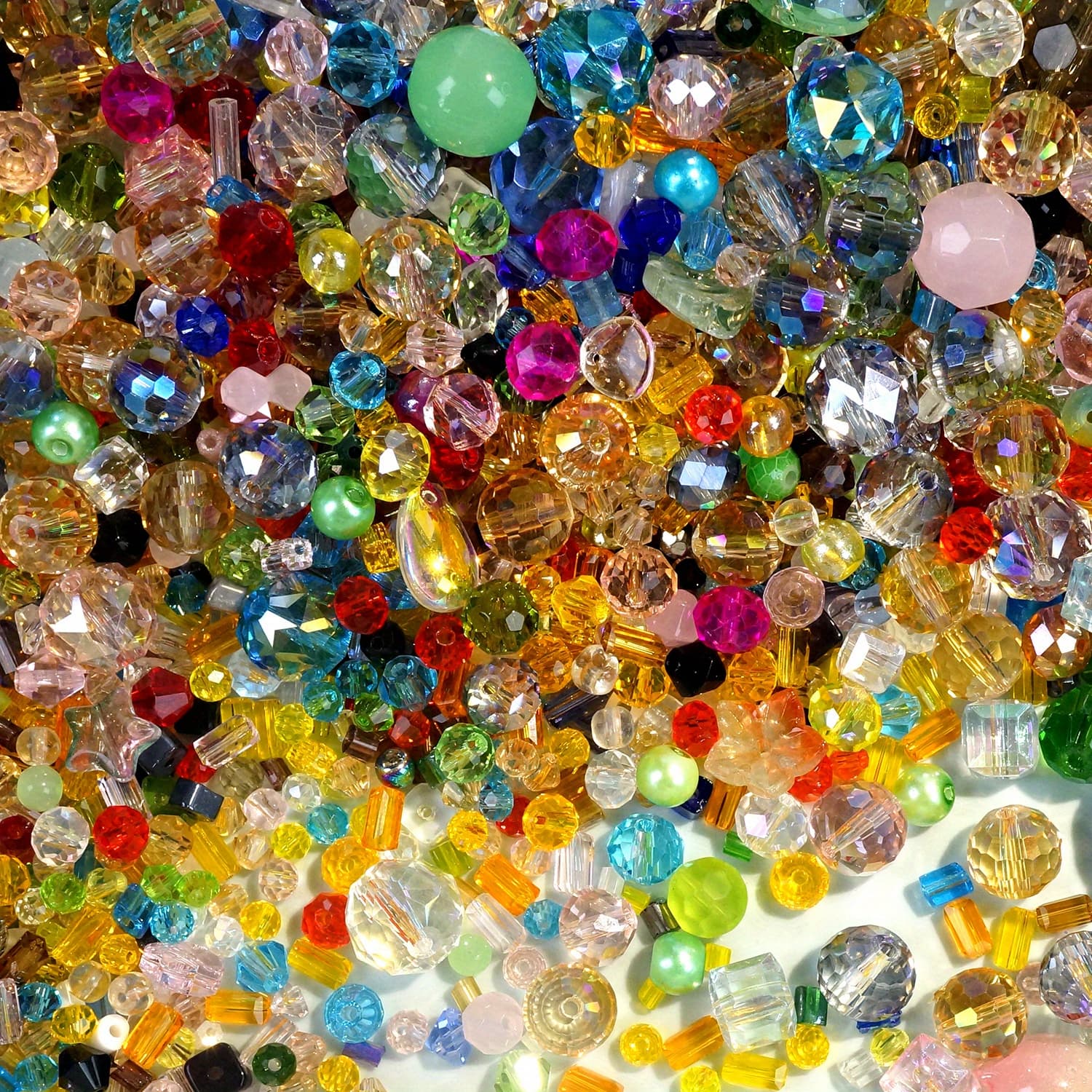 TEMU 0.25lb Lor Style Glass Beads With Hole For Craft Jewelry Making Necklaces Bracelets Earrings More Glass Beads Kit