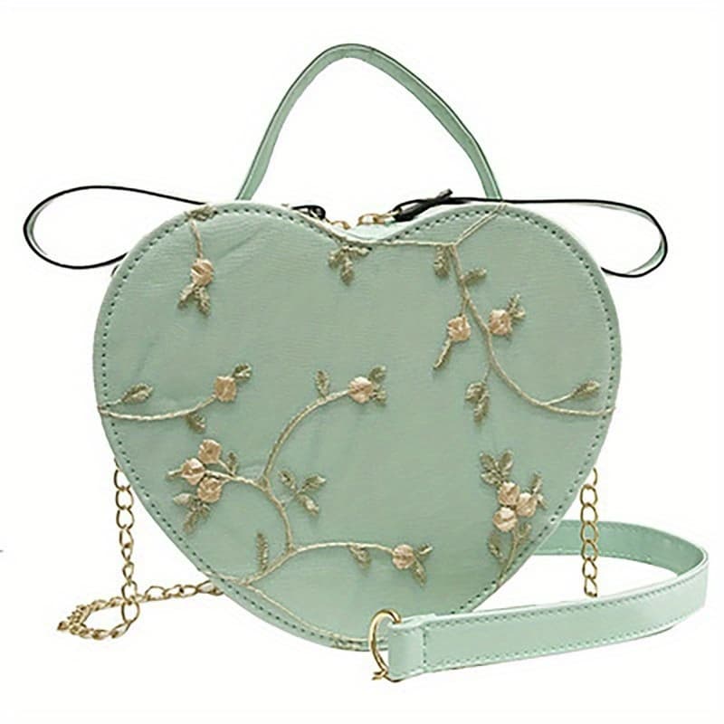 TEMU Women's Crossbody Bag With Heart-shaped Top Handle Shoulder Purse - Zipper Closure Suitable For Phone, Cosmetics & Keys, Minimalist Handbag For Everyday Use,,, Travel
