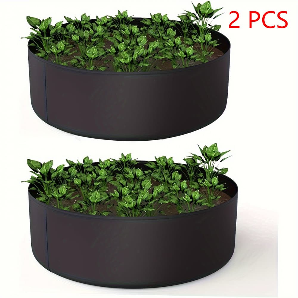 TEMU 2pcs 50 Gallon (. 157.7 ) Grow Bags, Large Inflatable Fabric Planters, Garden Felt Planting Bags, Suitable For Growing Vegetables And Plants