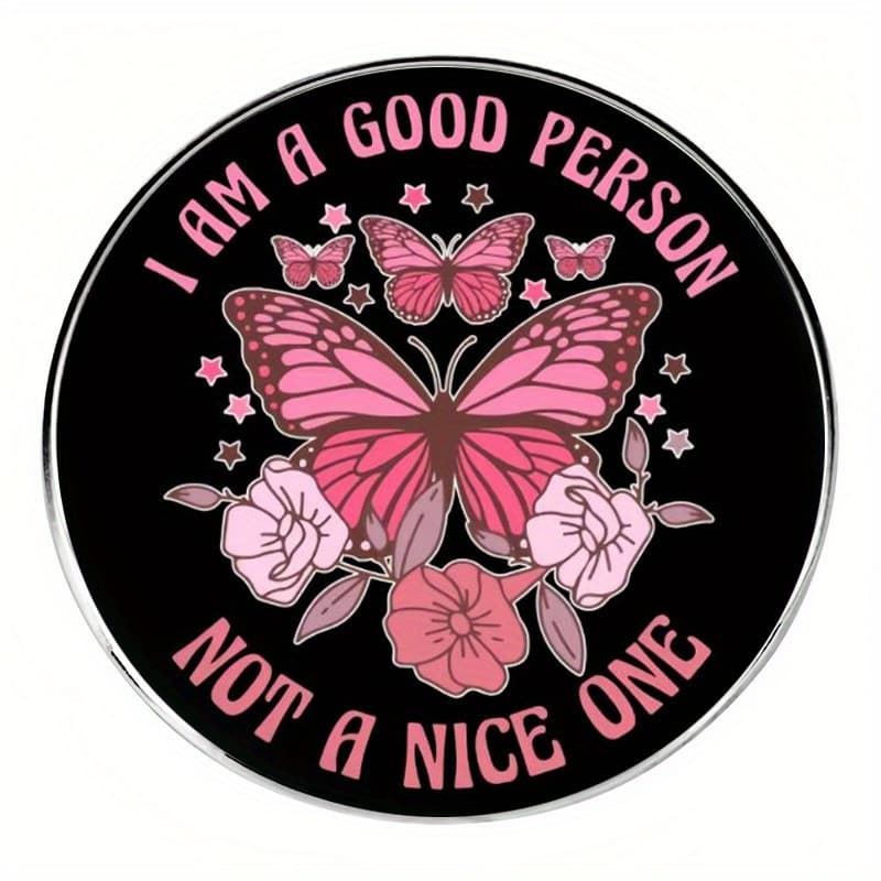 TEMU I Good For Man Friendly Brooch English Pin Badge Metal Alloy Badge Accessories