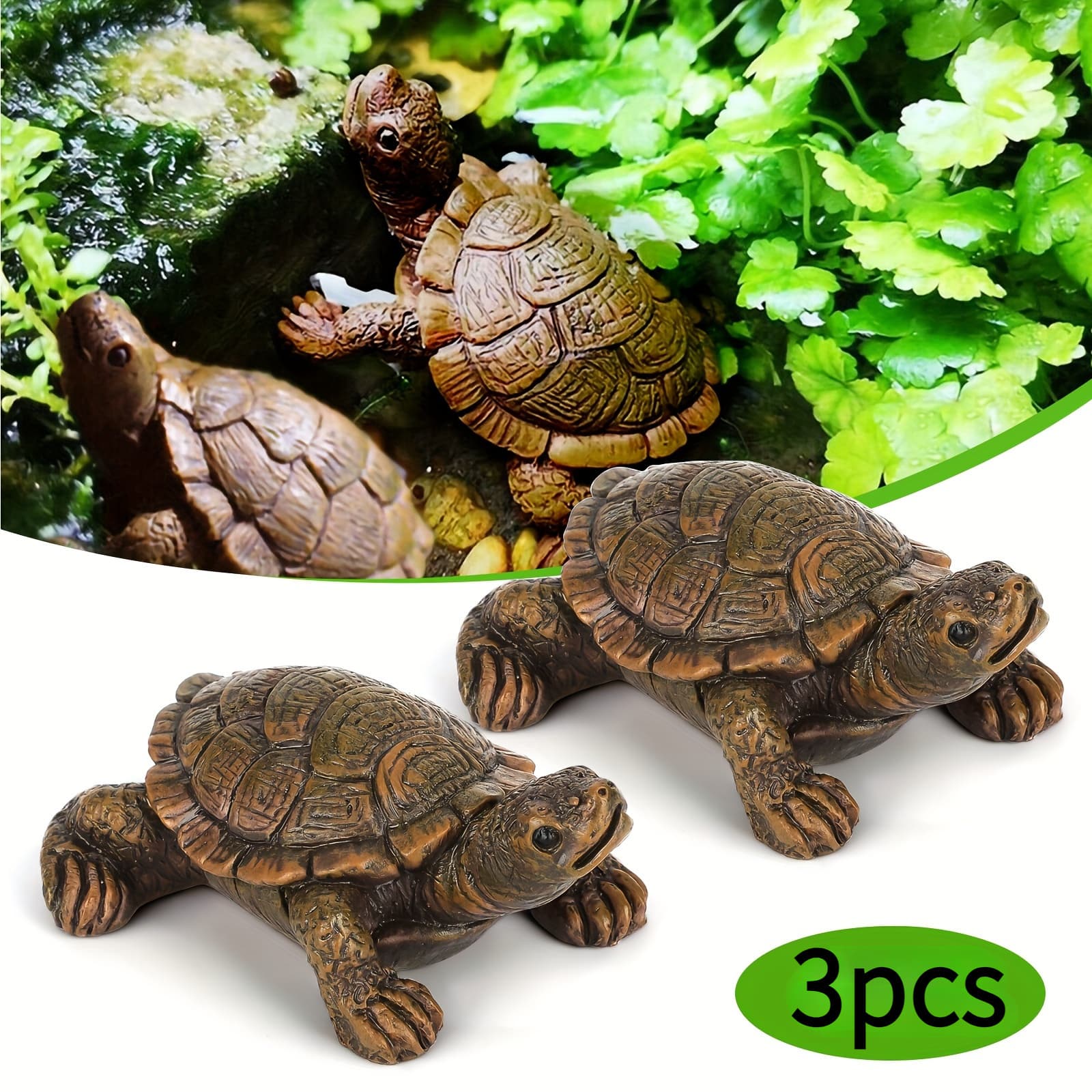 TEMU 3pcs Garden Statue, Flower Pot Decoration, Image Sculpture, Used For Home Lawn Yard Courtyard Art Decoration