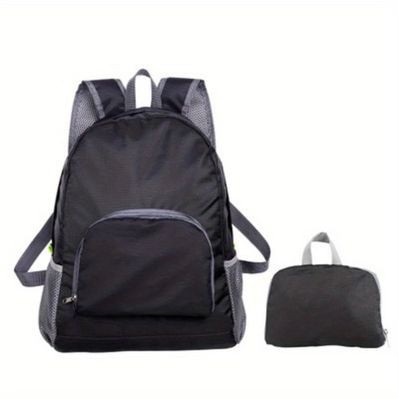 TEMU Ultra-thin Foldable Backpack Multifunctional Outdoor Hiking Camping Riding Training Class Student Bag