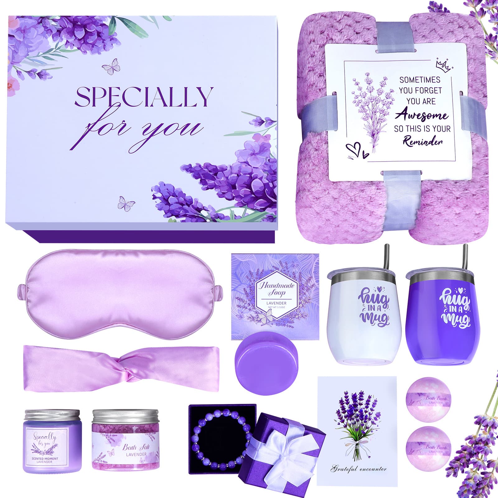 TEMU Gift For Her/him 12pcs Gift Basket Set For Women, Unique Self-care And Relaxation Gift, Suitable For Mothers, Wives, Sisters, And Colleagues' Birthdays, , Valentine's Day, Halloween And Christmas