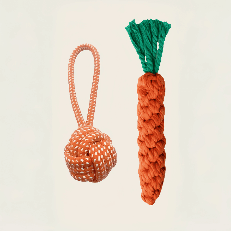 TEMU Set Of 2 Dog Rope Toys - Dog Toys, Durable Chew Rope Toys, Designed To Teething And Boredom For Dogs