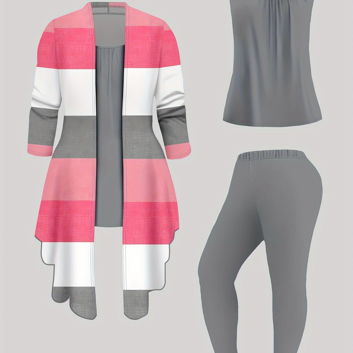 TEMU New 3pcs Collision Suits For Women In Autumn And Winter