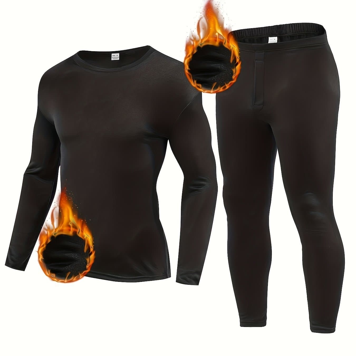 TEMU Men's Warm Base Layer, , Warm And Fashionable, Suitable For Winter Wear,