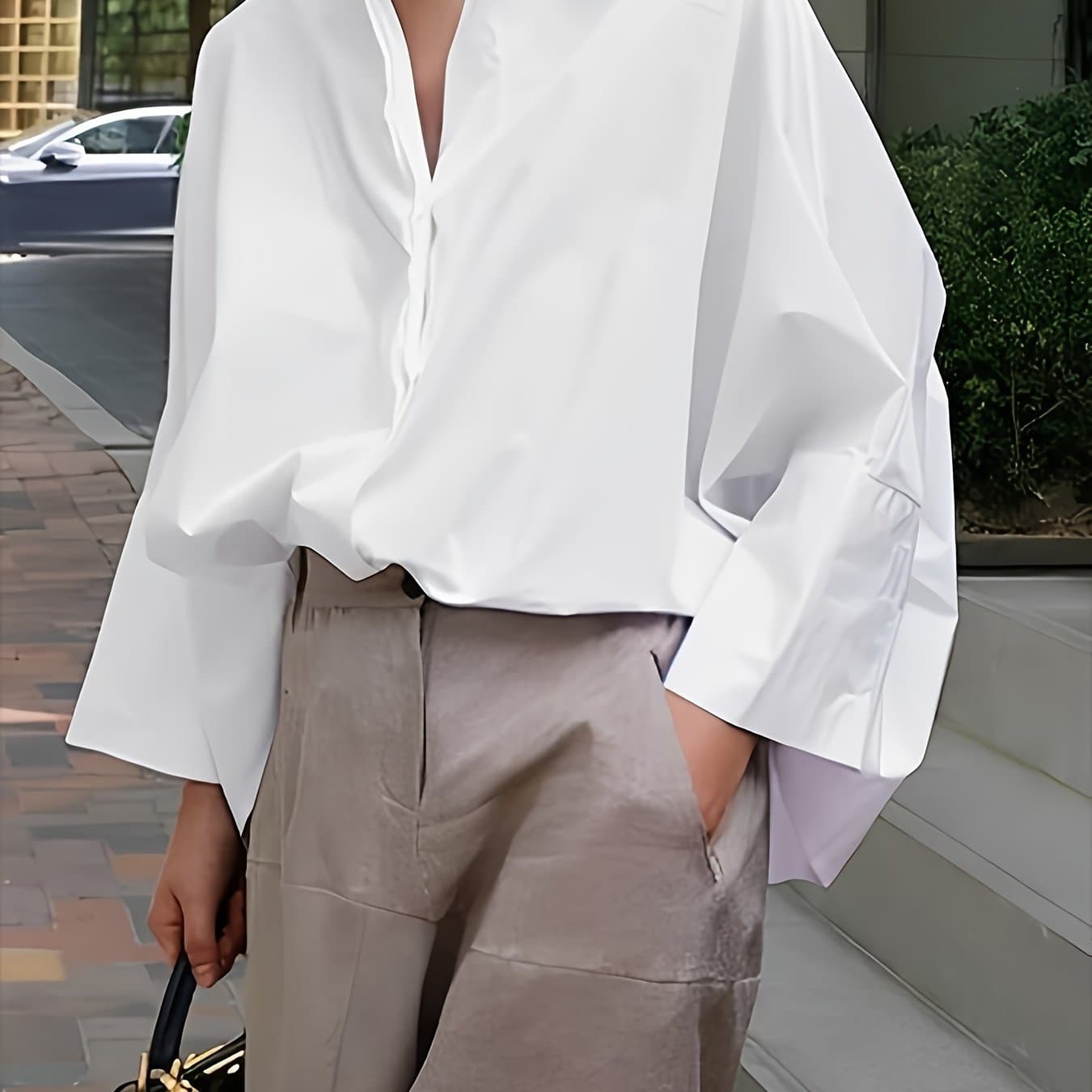TEMU 2024 Autumn Winter Long Sleeve Lapel Top