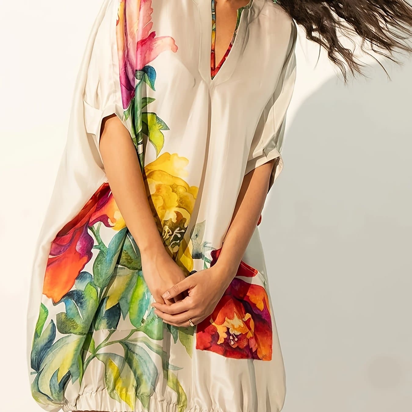 TEMU Printed Elegant Women's Dress