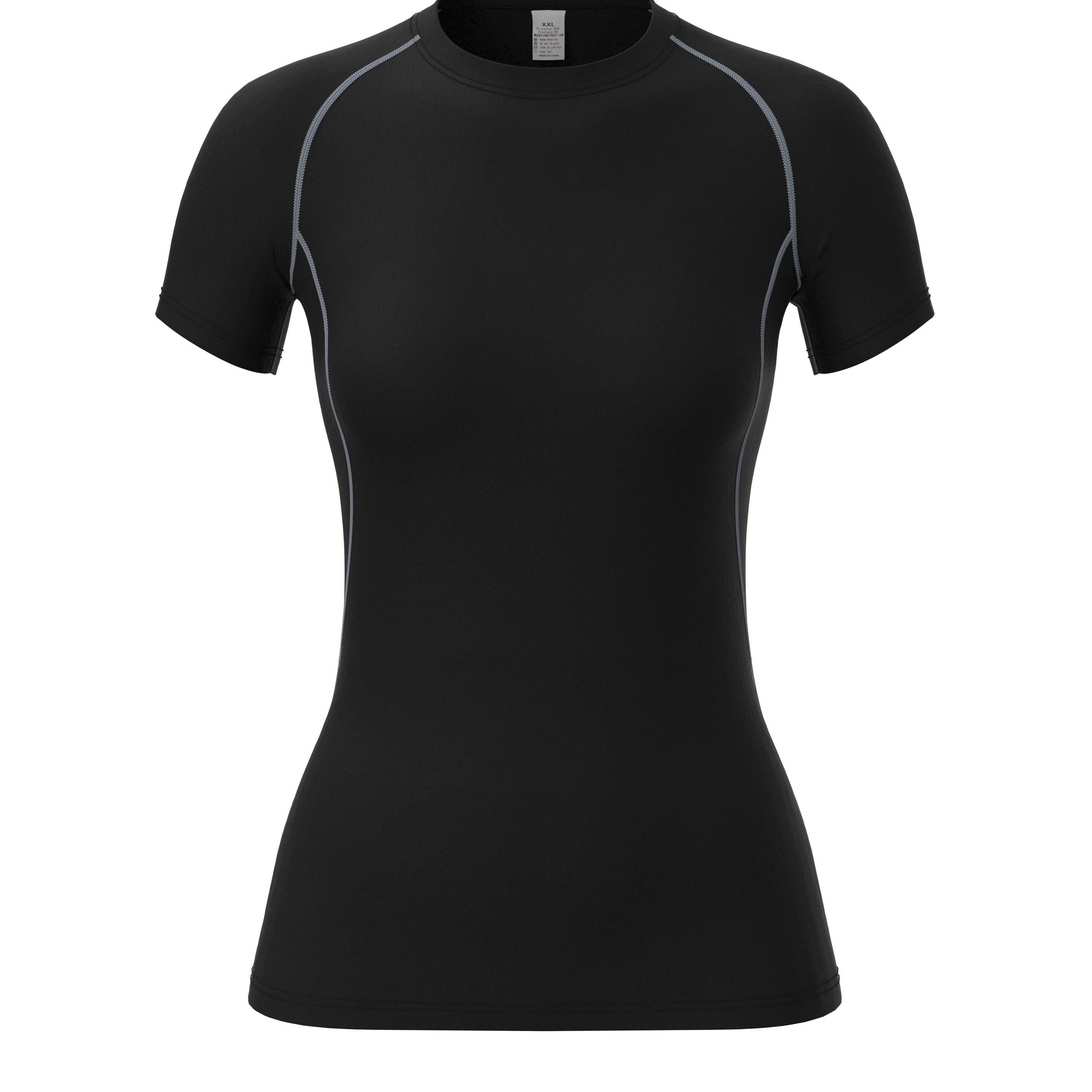 TEMU Quick Drying Solid Color Short Sleeves T-shirt, Round Neck Running Sports Tops, Women's Activewear