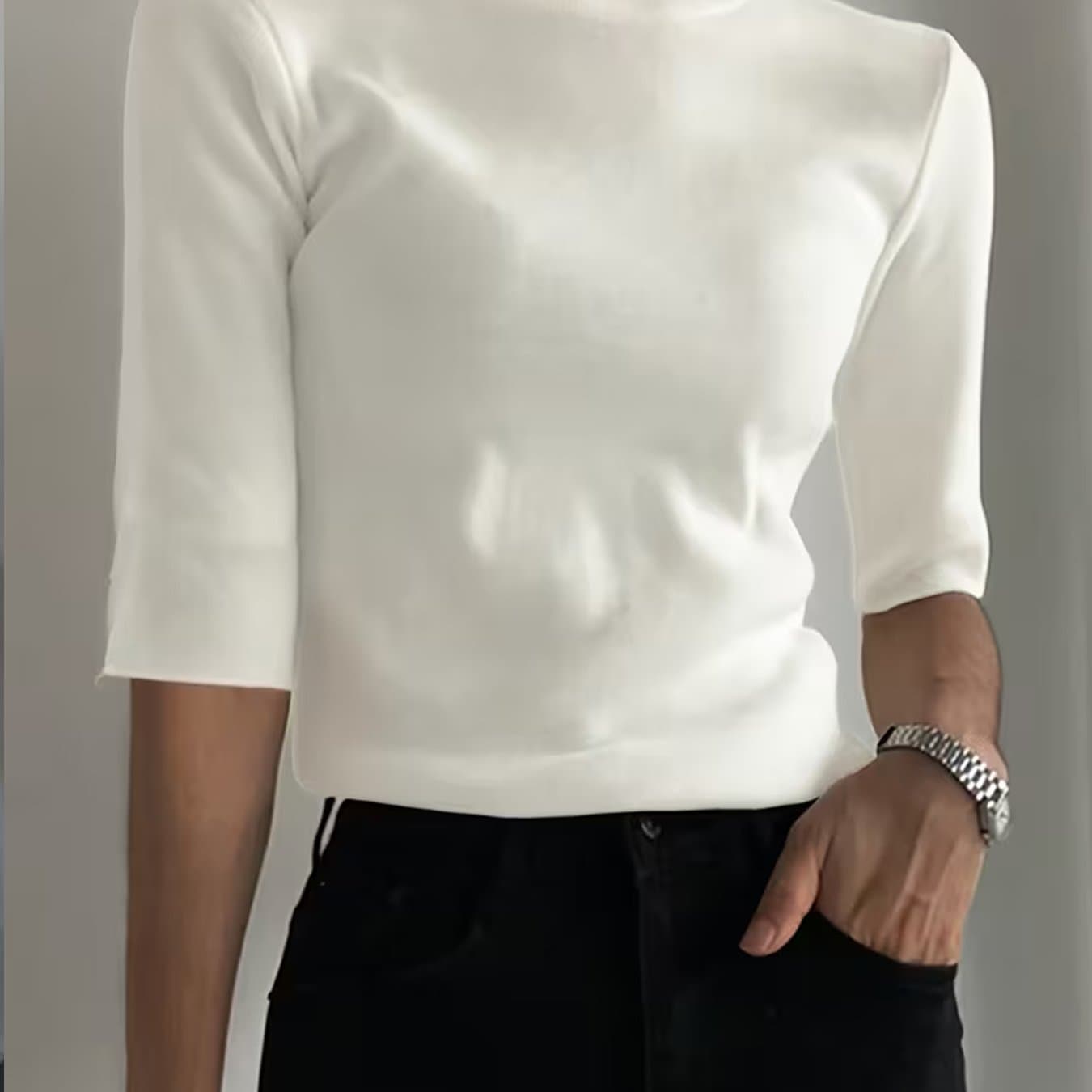 TEMU New Women's Top Elegant Simple Versatile Women's Top