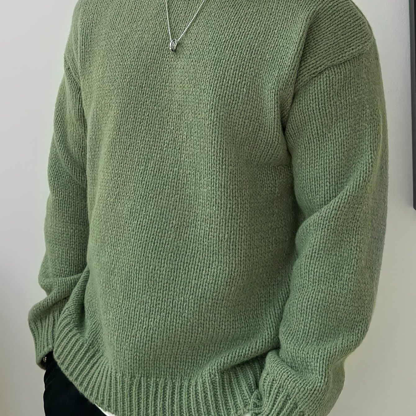 TEMU Men' Knit Pullover, Casual Long Sleeve Crew Neck Sweater For Fall Winter