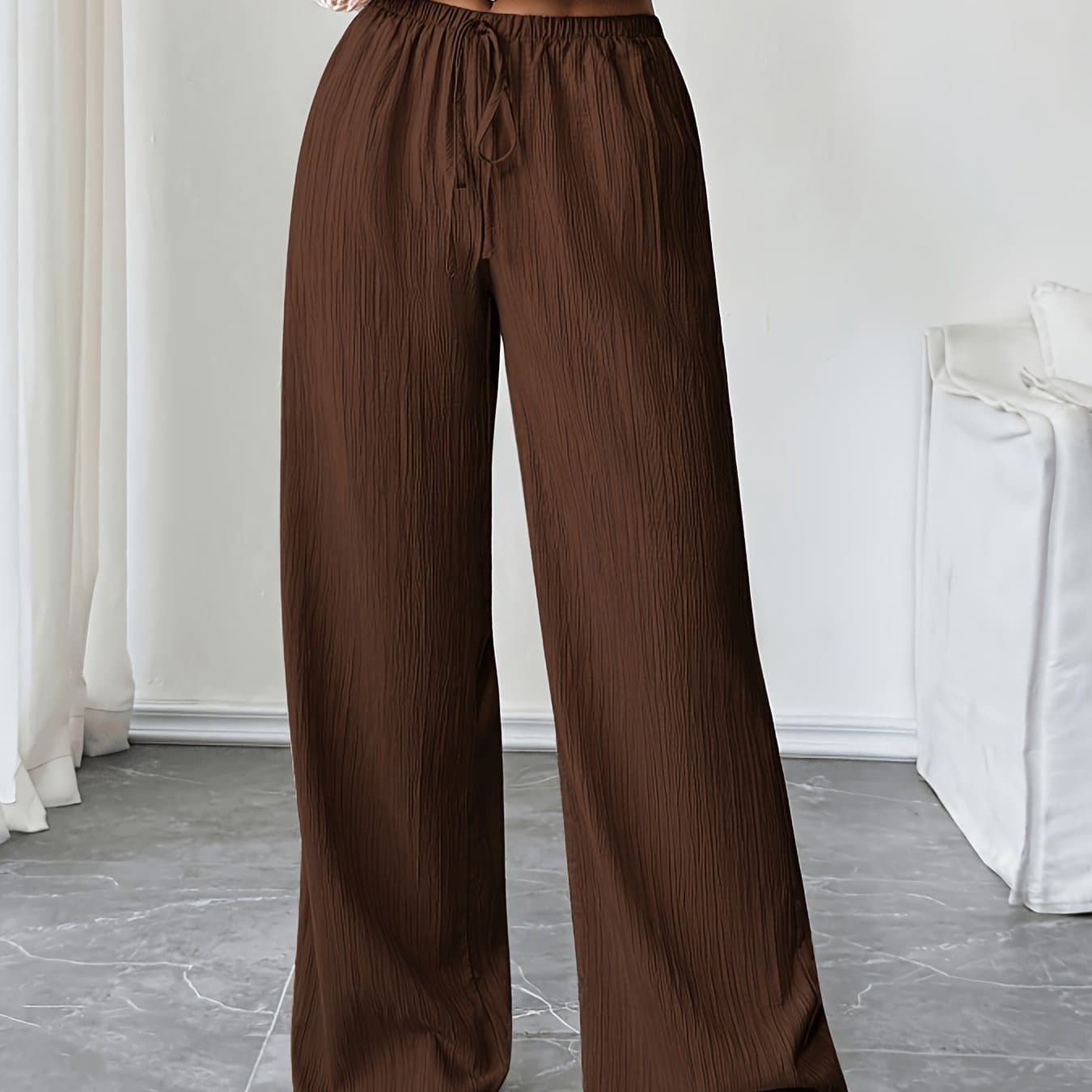 TEMU Fashion Casual Loose Drawstring Women's Long Pants