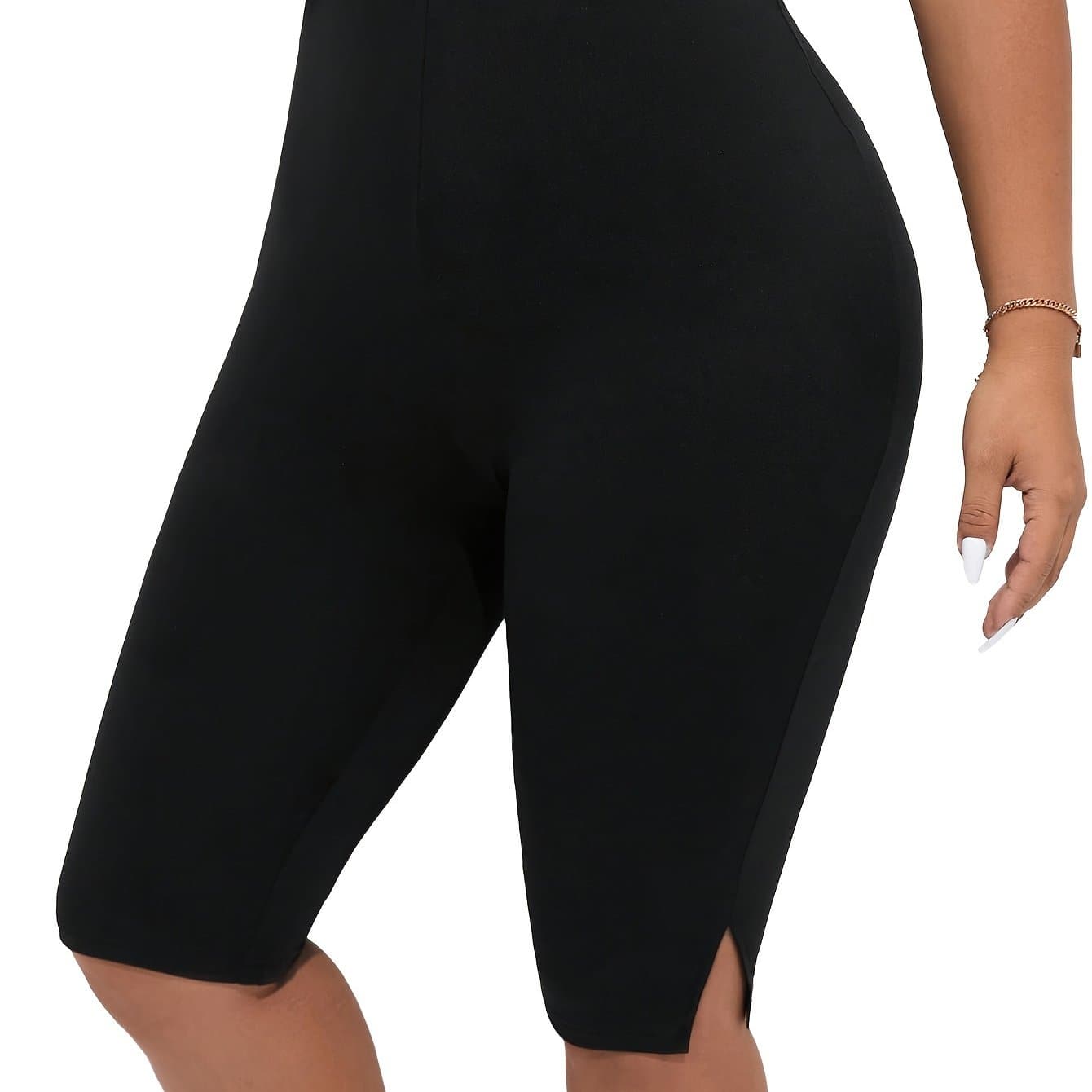 TEMU Plus Size Athletic Knee-length Pants