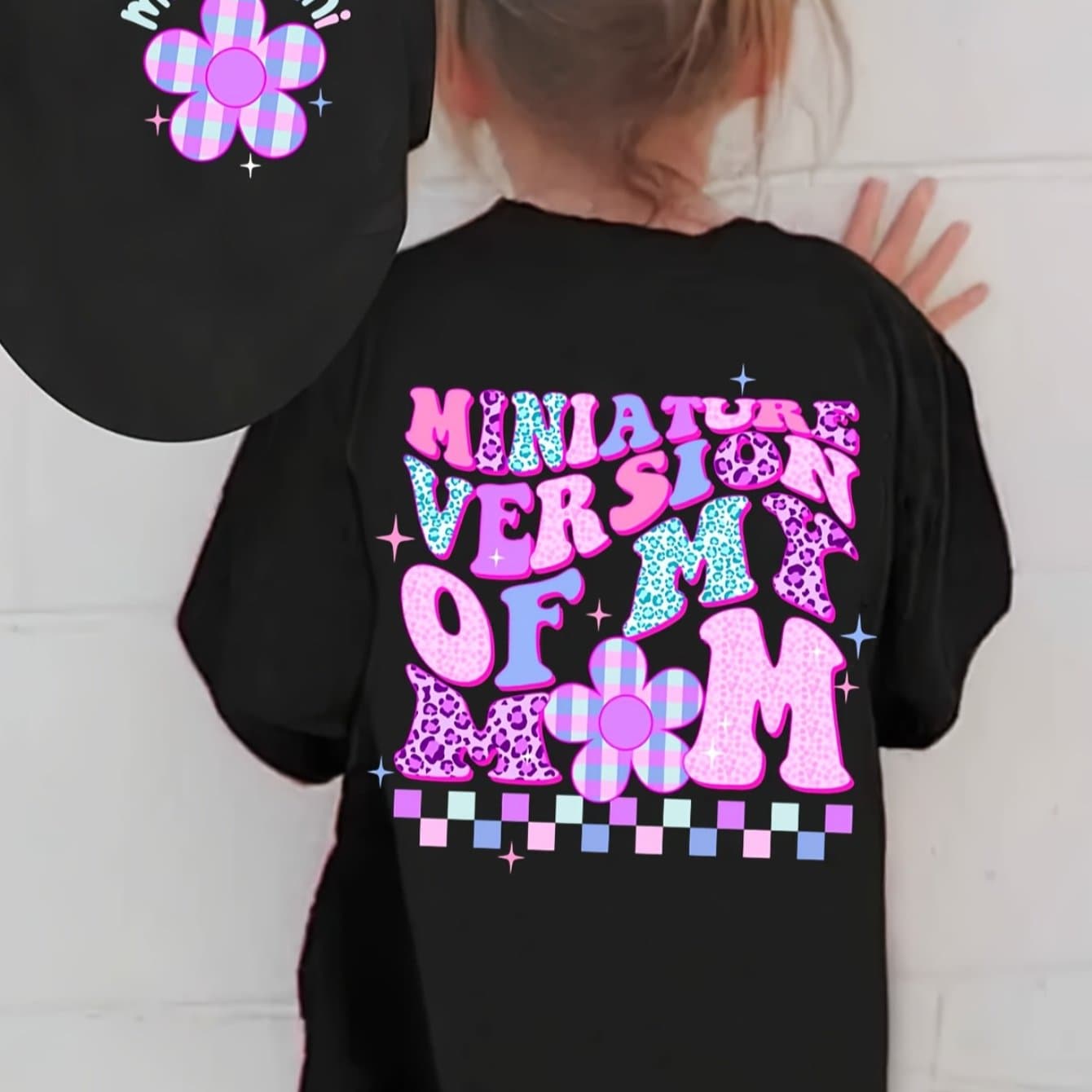 TEMU Fashion Girls T-shirt Loose And Comfortable Cotton Material, Youth Girls Clothing, All Season Wear