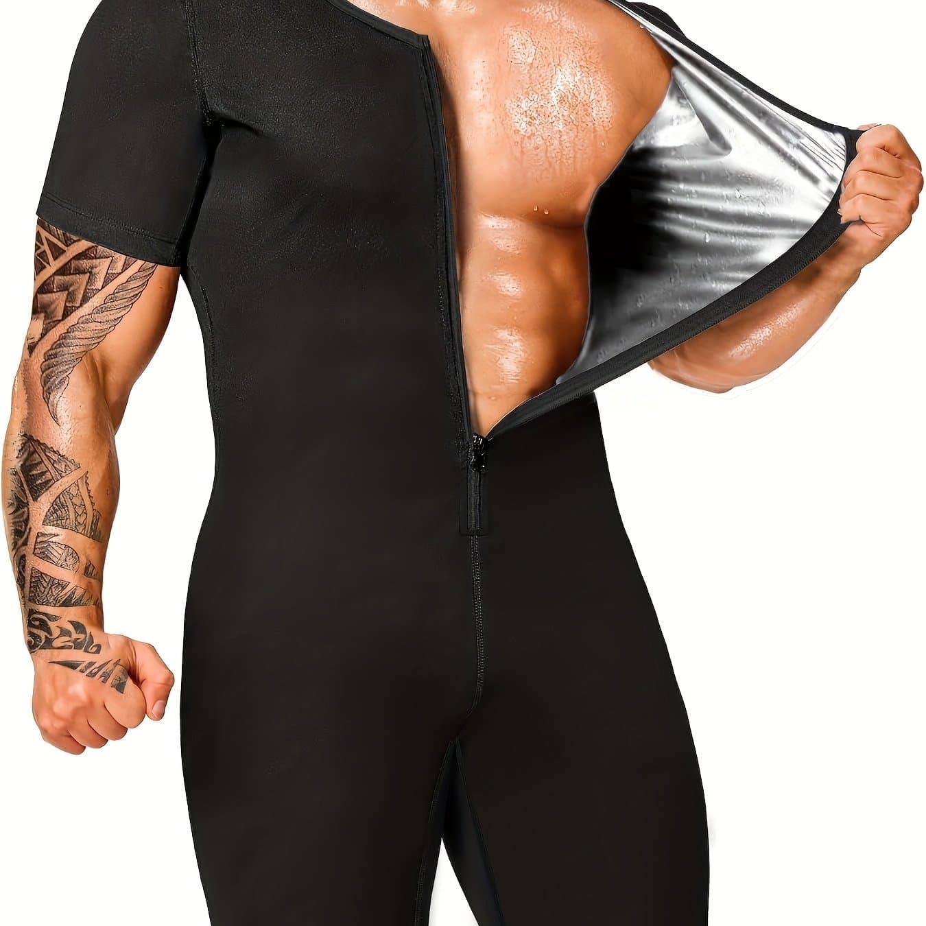 TEMU 's Short-sleeved Bodysuit With A Waist-cinching Design