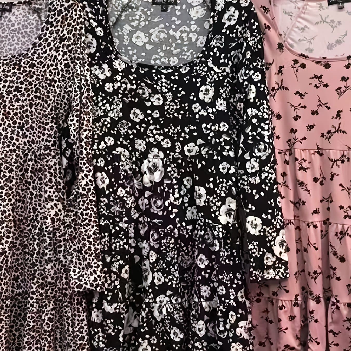 TEMU Lady Print Dress With Soft