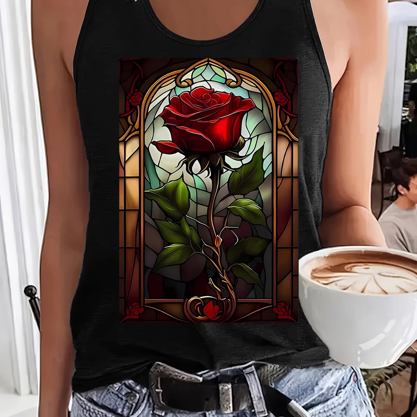 TEMU Graphic Print Tank Top, Sleeveless Casual Top For Summer And Spring, Women's Clothing thumbnail 10