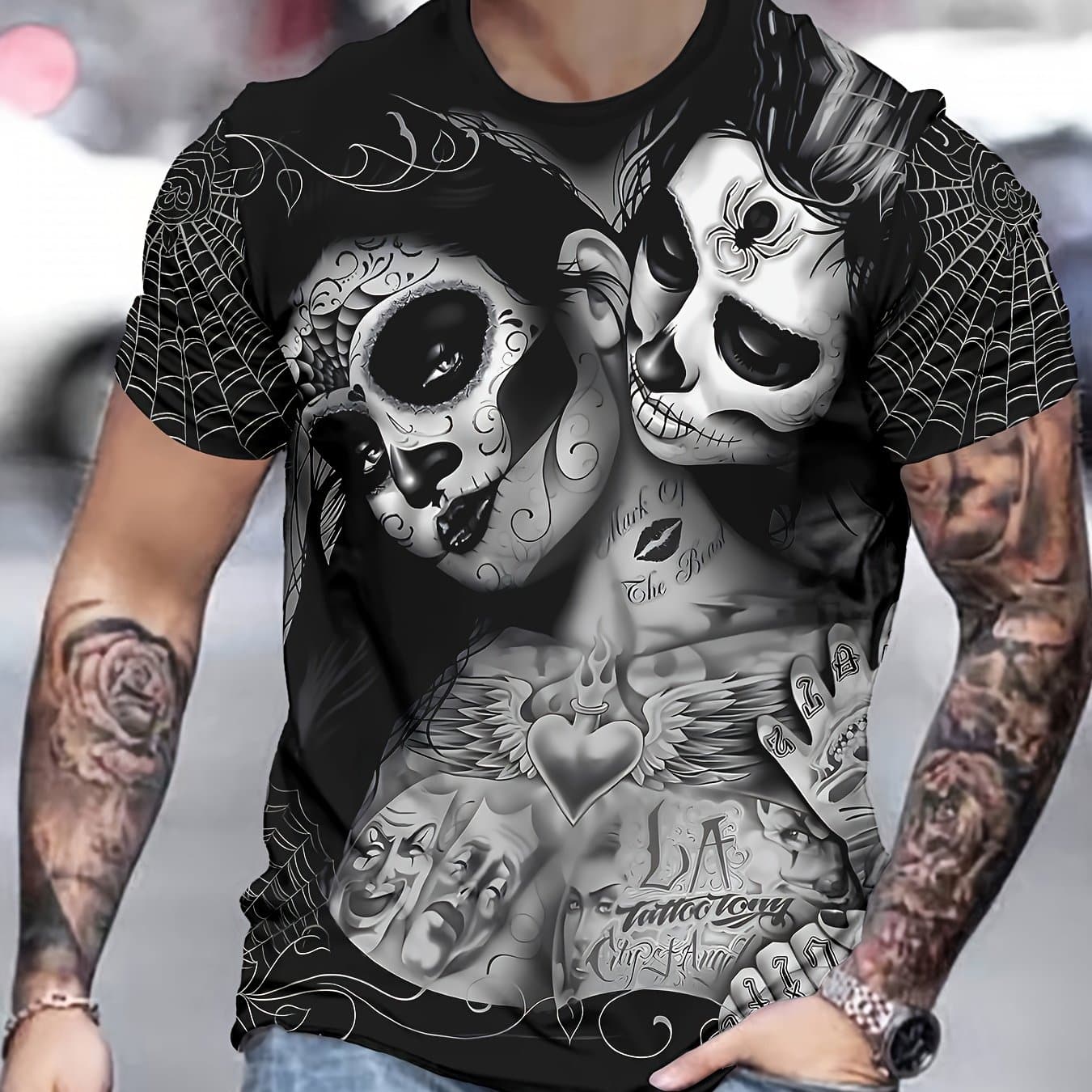 TEMU Novelty Men's 3d Print Fashion T-shirt thumbnail 2