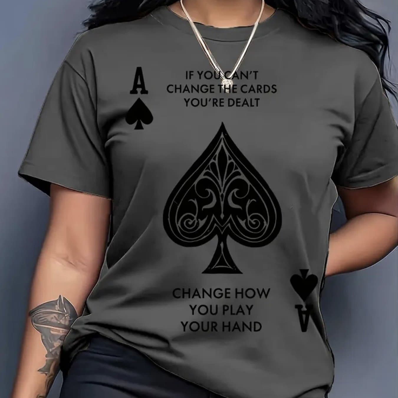 TEMU Fashionable Letter Slogan Printed Women's Round Neck -shirt With , Comfortable And Breathable, Suitable For Daily Casual Wear, Showcasing Natural And Elegant Style, Essential For Summer Parties,