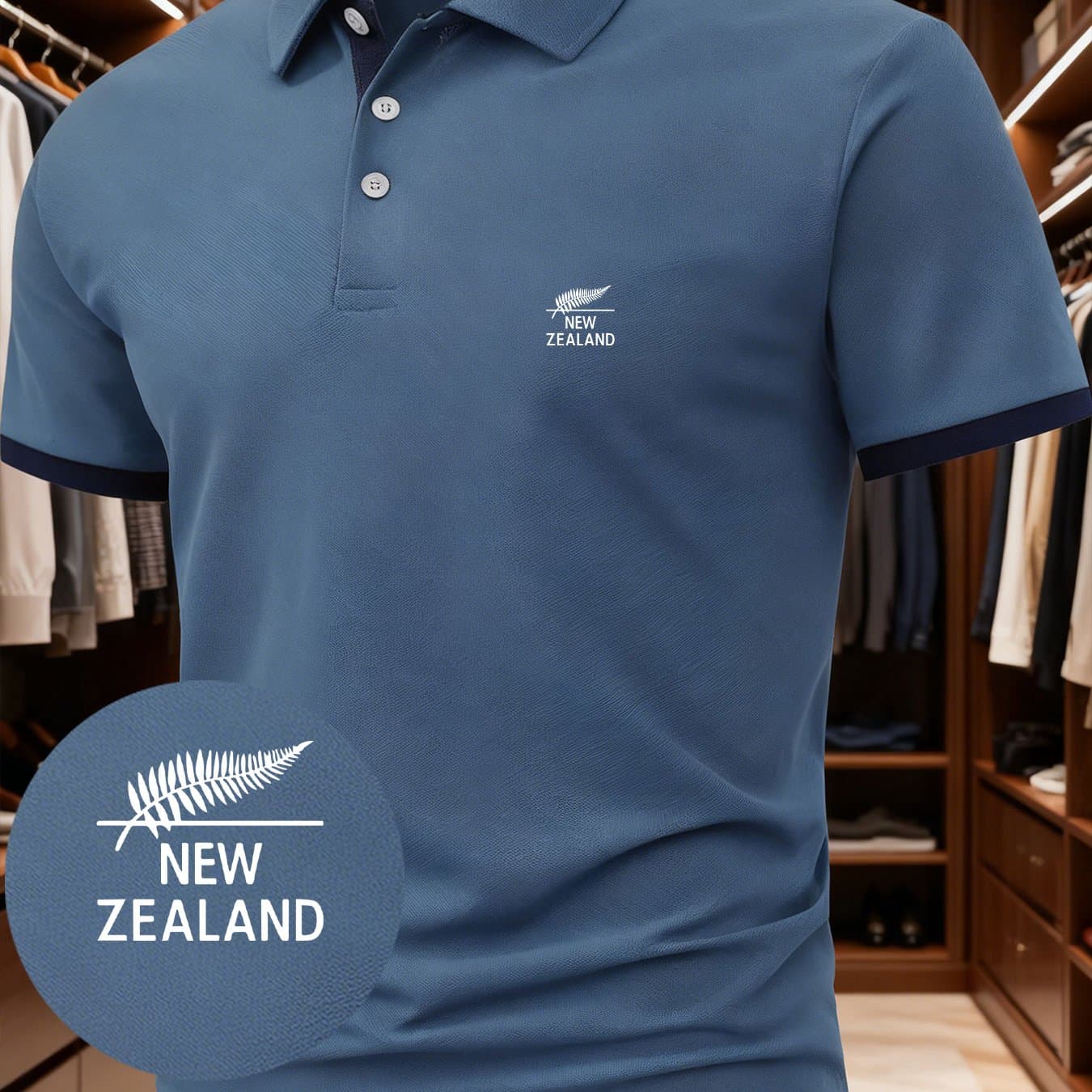 TEMU 's Unique And Creative Shirt Featuring A New Zealand Silvery And "new Zealand" Lettering Logo Print. Suitable For , Fit European And Styles, Showcasing A Casual And