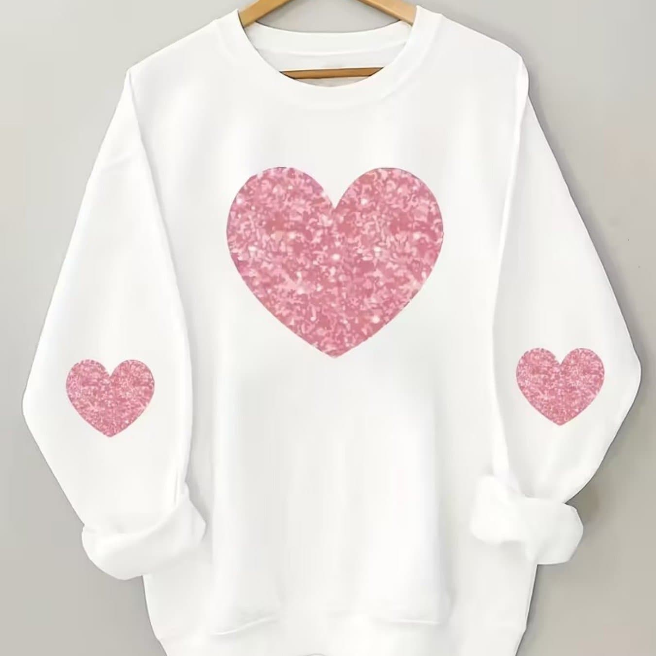 TEMU & Sweatshirt - Cozy Loose Fit Winter Sweater, Soft Round Neck Pullover For Christmas Party Outfit, Casual Sweaters For Suitable For Holiday Gifts & Casual Attire