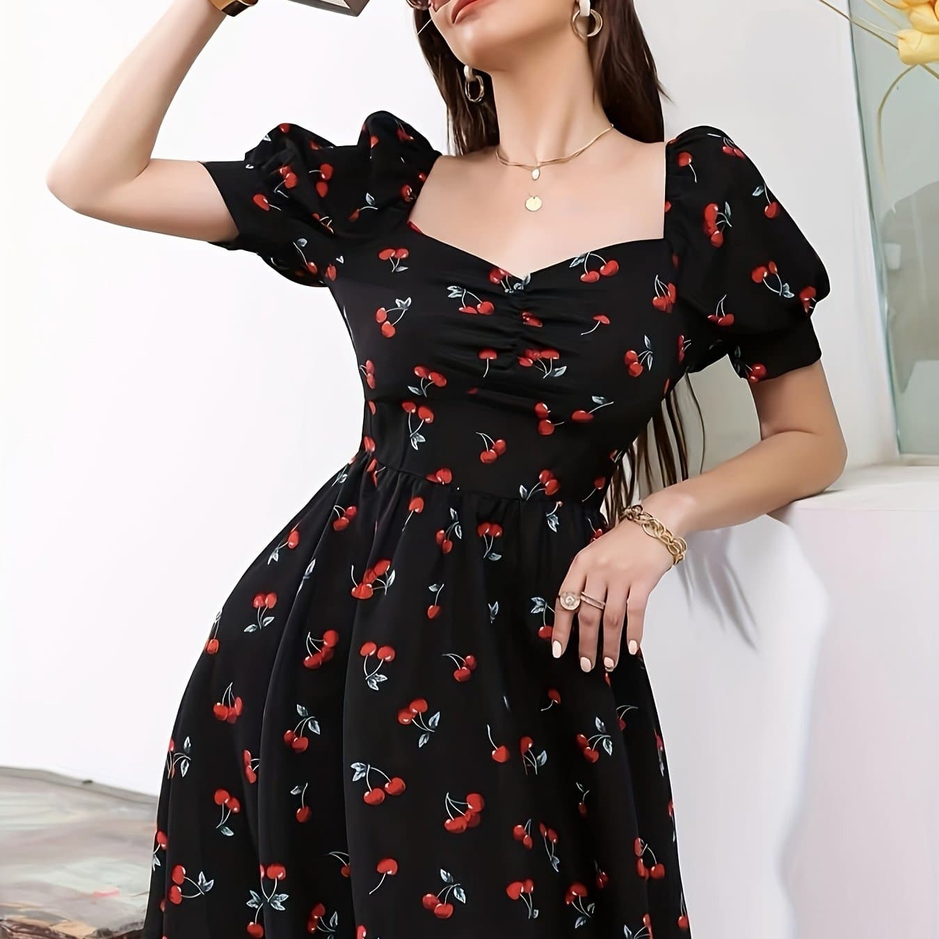 TEMU Printed Fashion Dress