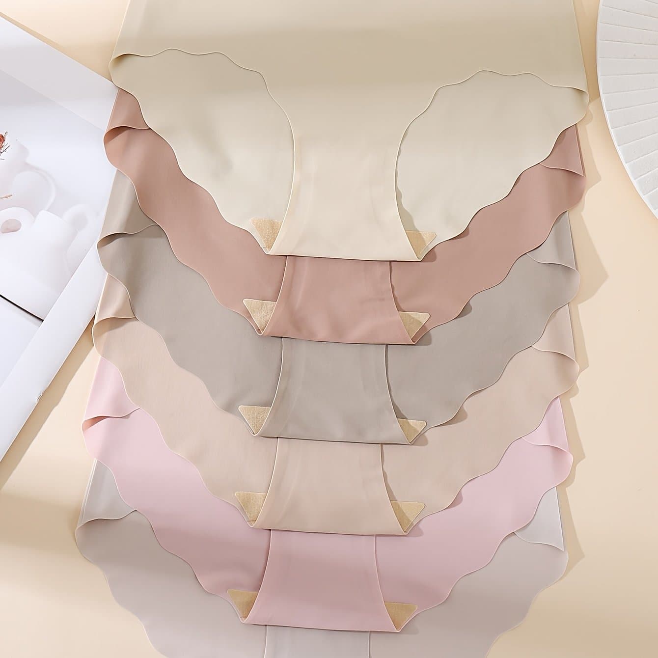 TEMU 6-pack Light Comfortable Seamless Women's Panties Breathable Sexy Smooth Soft Yoga Fitness Women' Panties