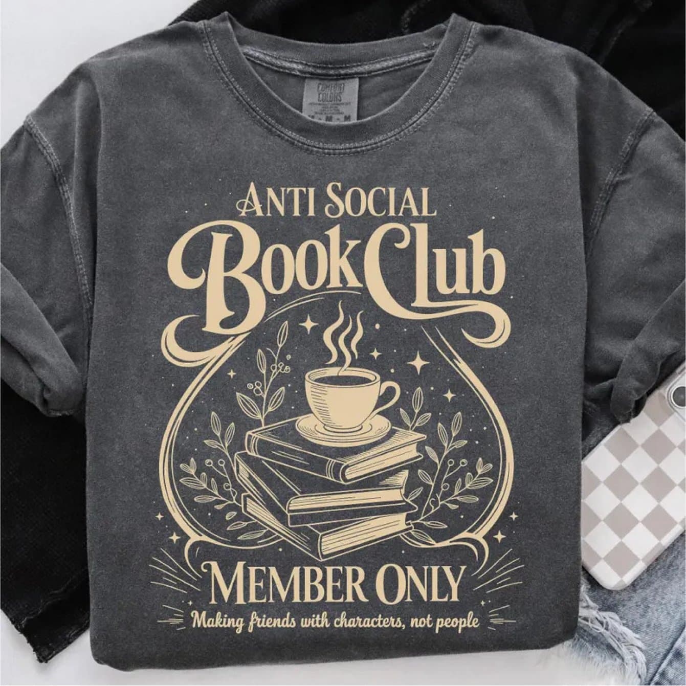 TEMU Anti Social Book Club Png, Librarian Png, Book Lover Gift, Bookish Png, Book Lover Png, Reading Png, Anti Social Shirt, Digital Download