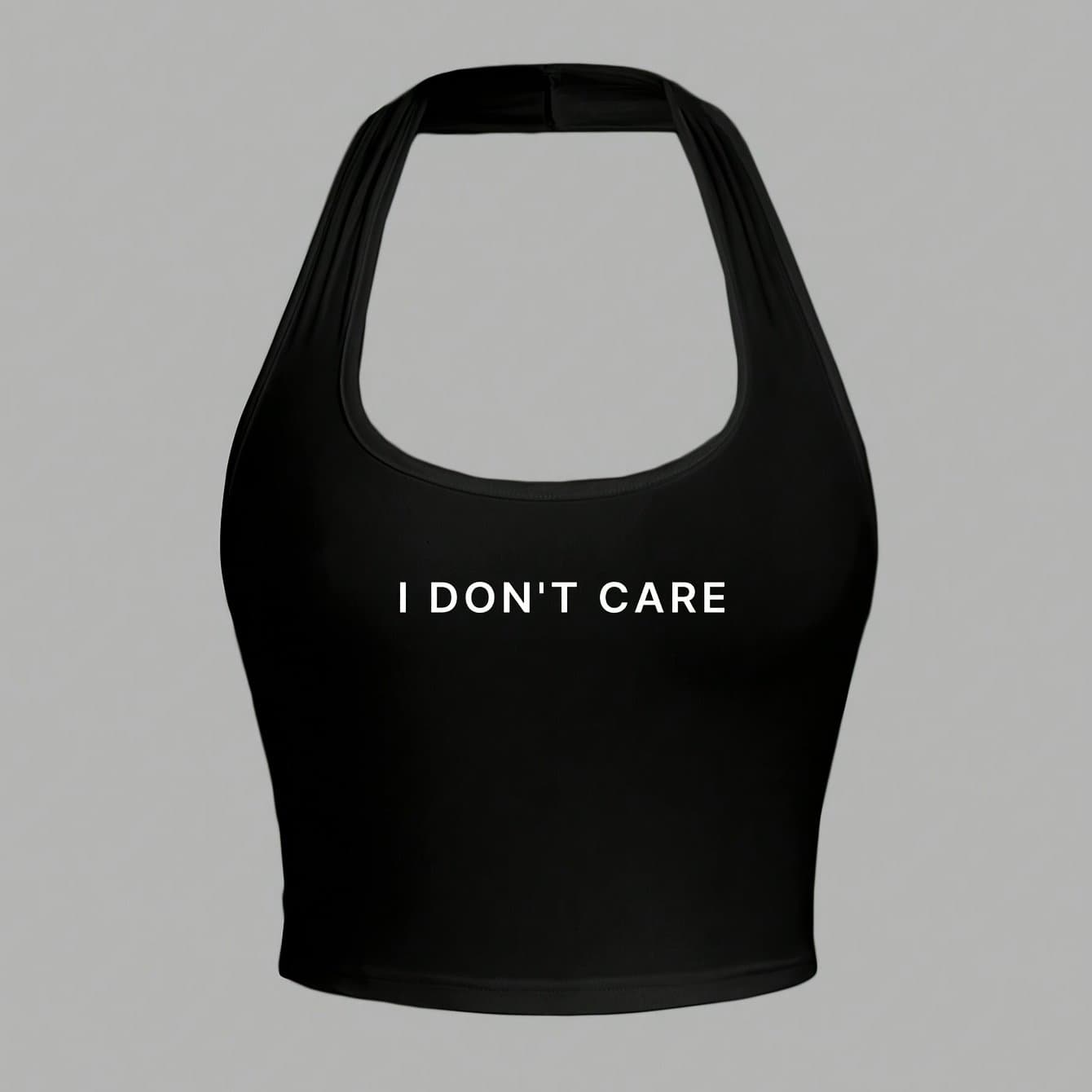 TEMU Casual Slim Slogan Print Short Tank Top For Care