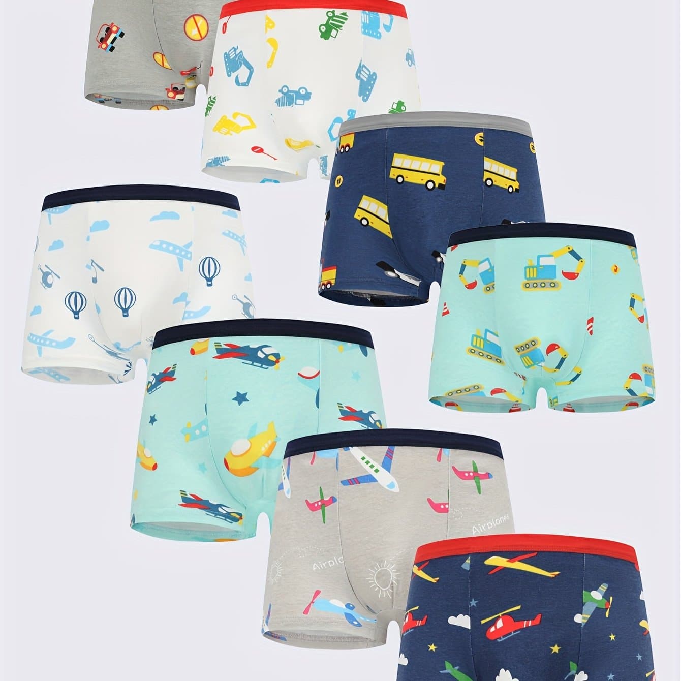 TEMU 8pcs Boys Cotton Boxer Underwear Soft Comfortable Breathable Cartoon Printed Boys Underwear