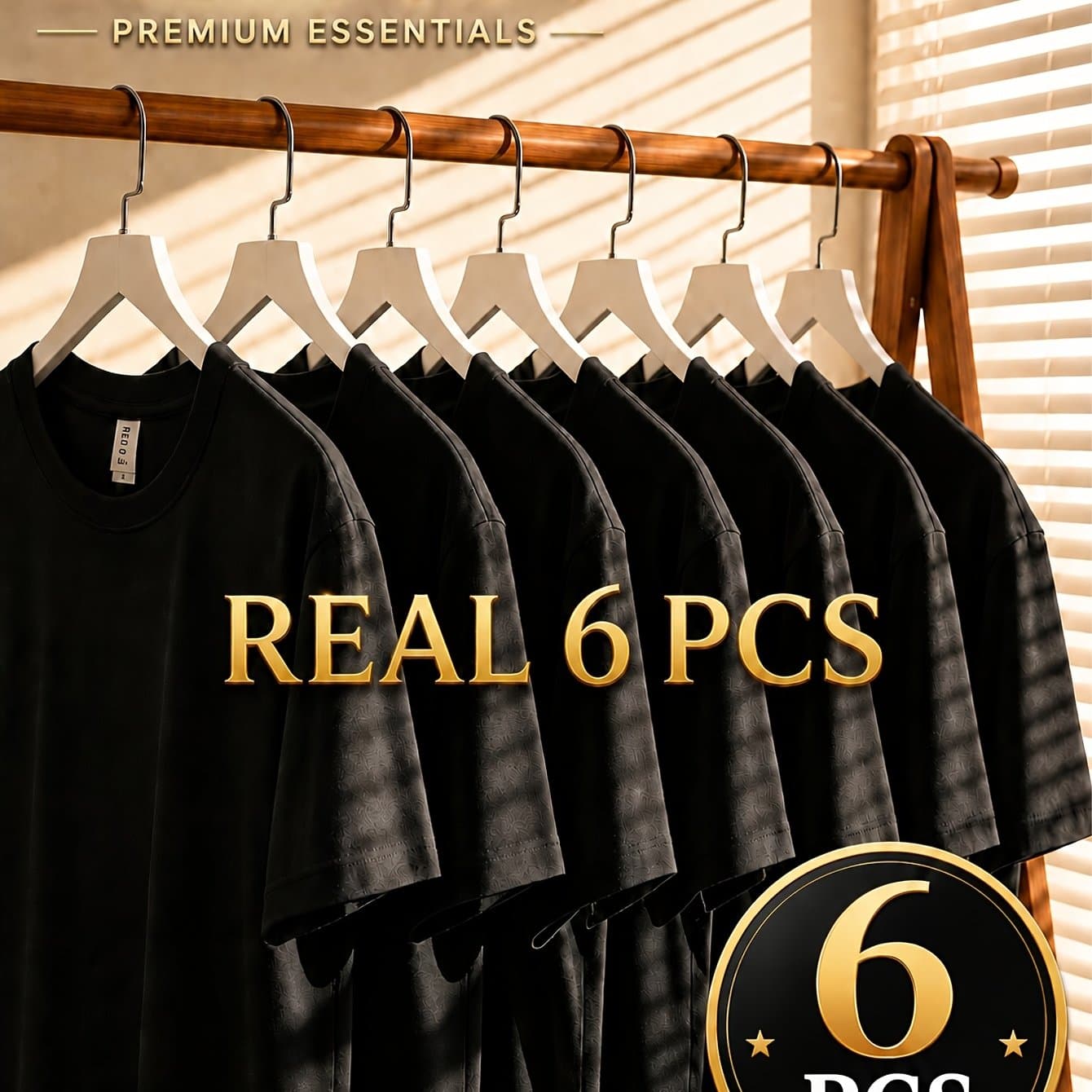 TEMU 6pcs Men's Moisture-wicking T-shirts, Quick-dry Short Sleeve Athletic Tees, Loose Neck Design, Great For Gym, Running And Summer Activities, Ideal For Day, Anniversary Celebration And Gifts