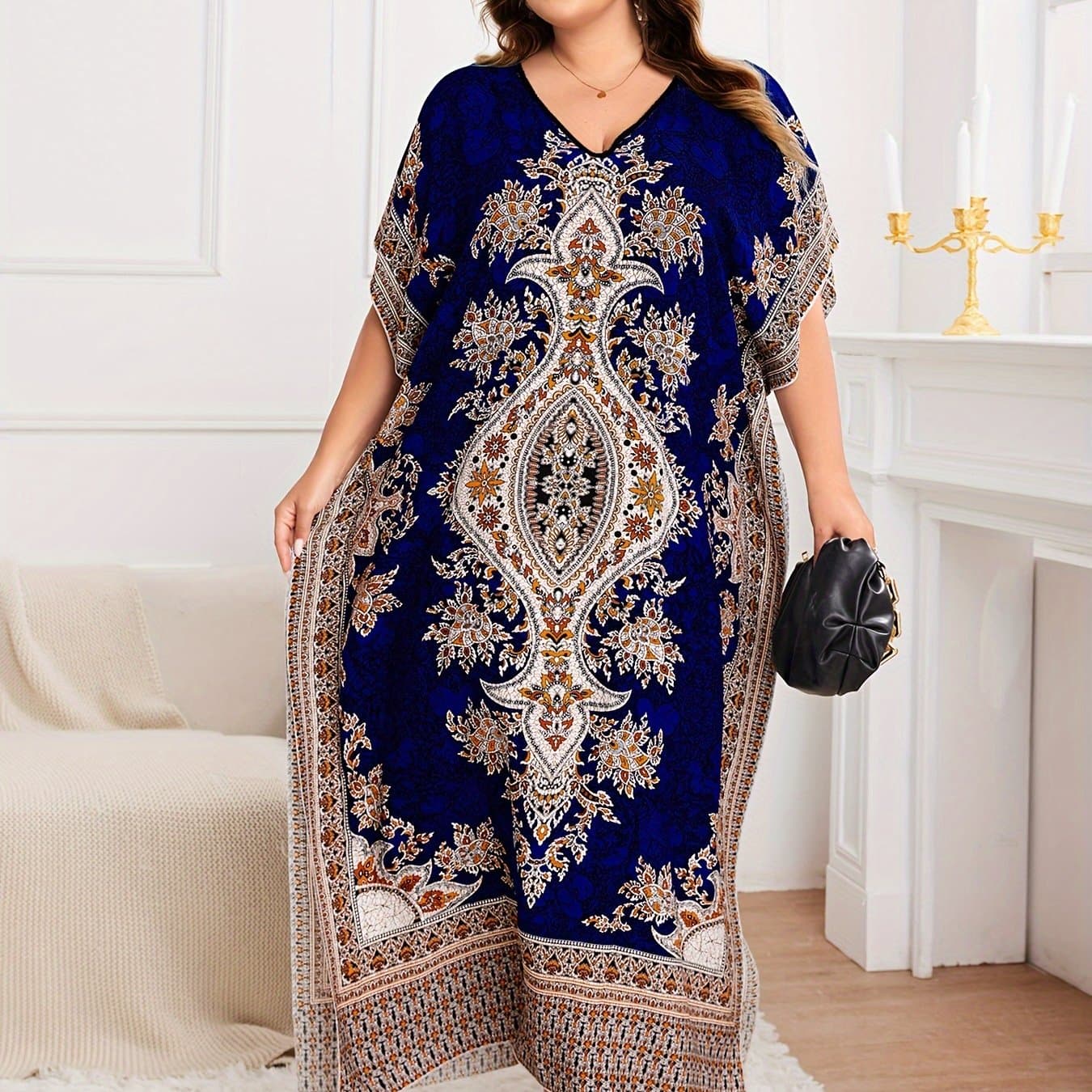 TEMU Plus Size - Plus Size - Plus-size Dress