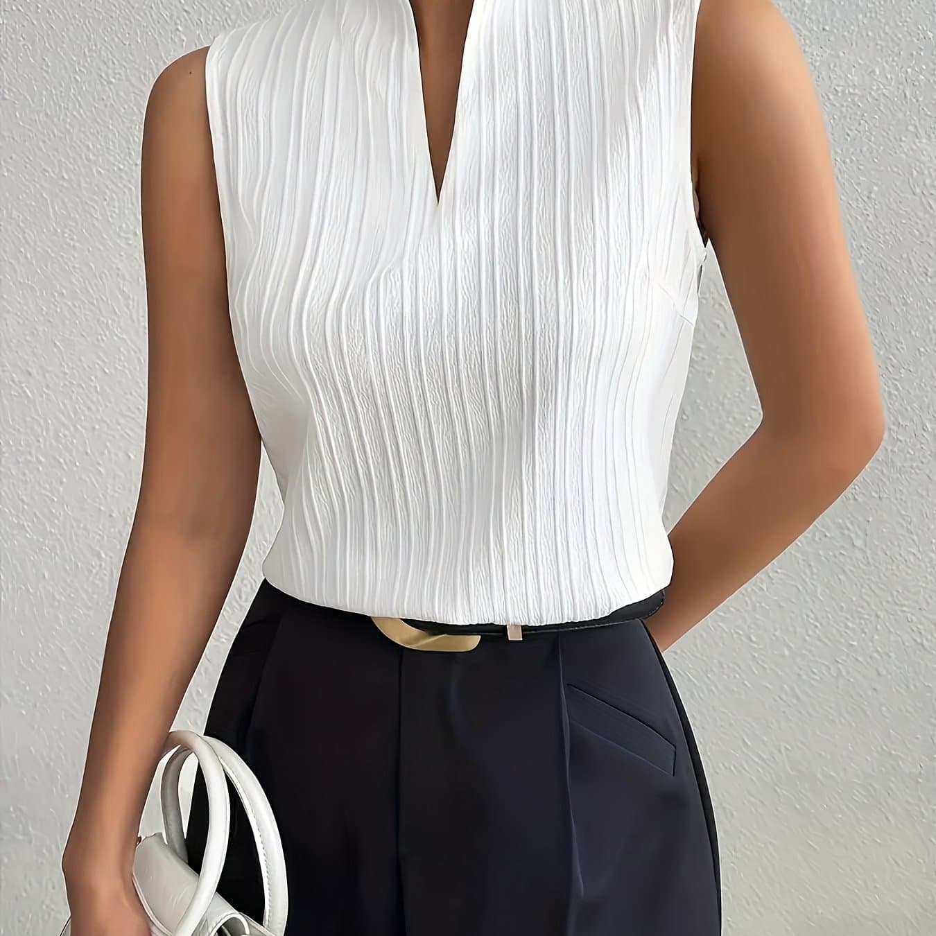 TEMU Women's V-neck Sleeveless Top