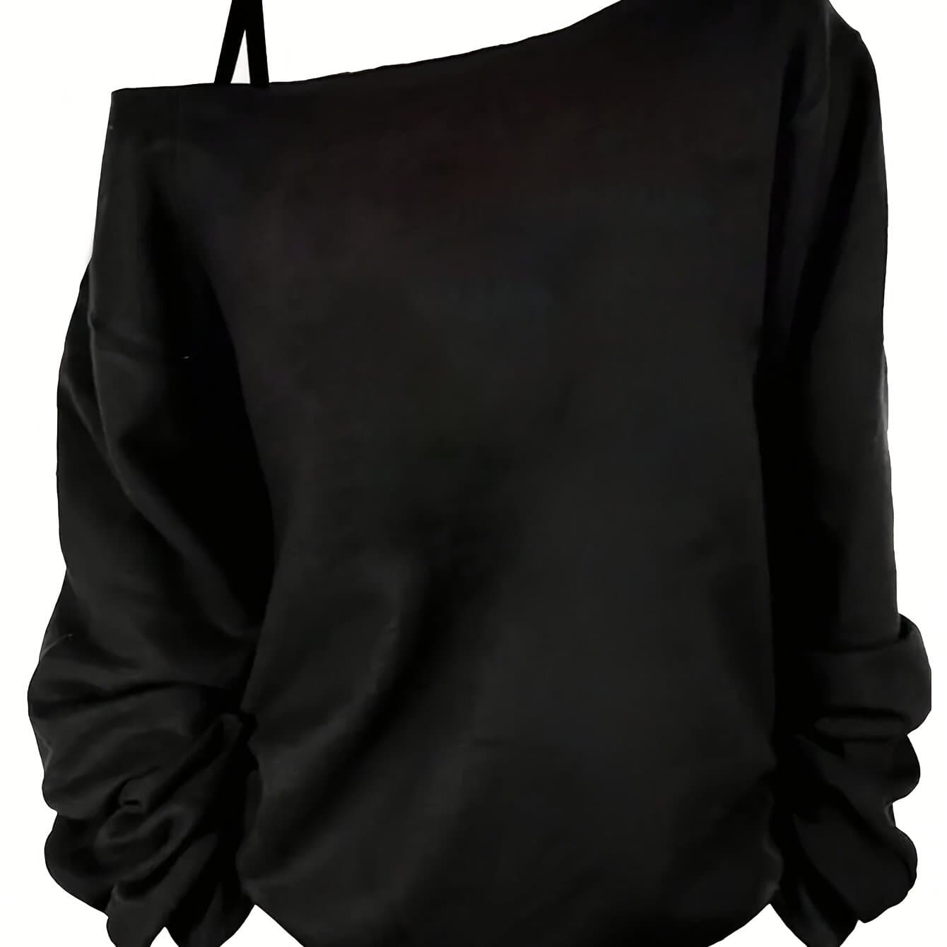 TEMU Sexy Casual -shoulder Top, Suitable For Spring/summer/fall