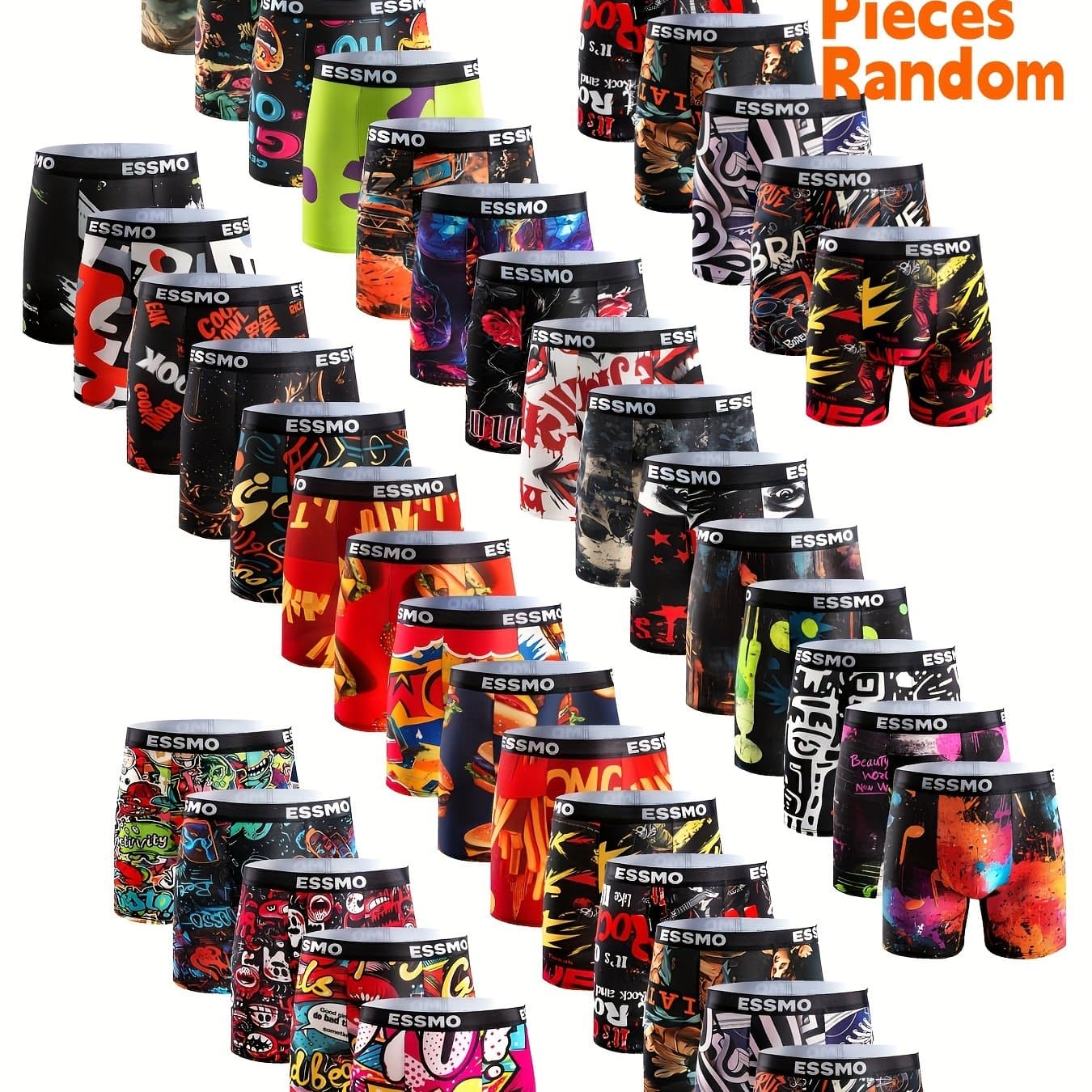TEMU 10 Pairs Of Long Shorts In Random Colors
