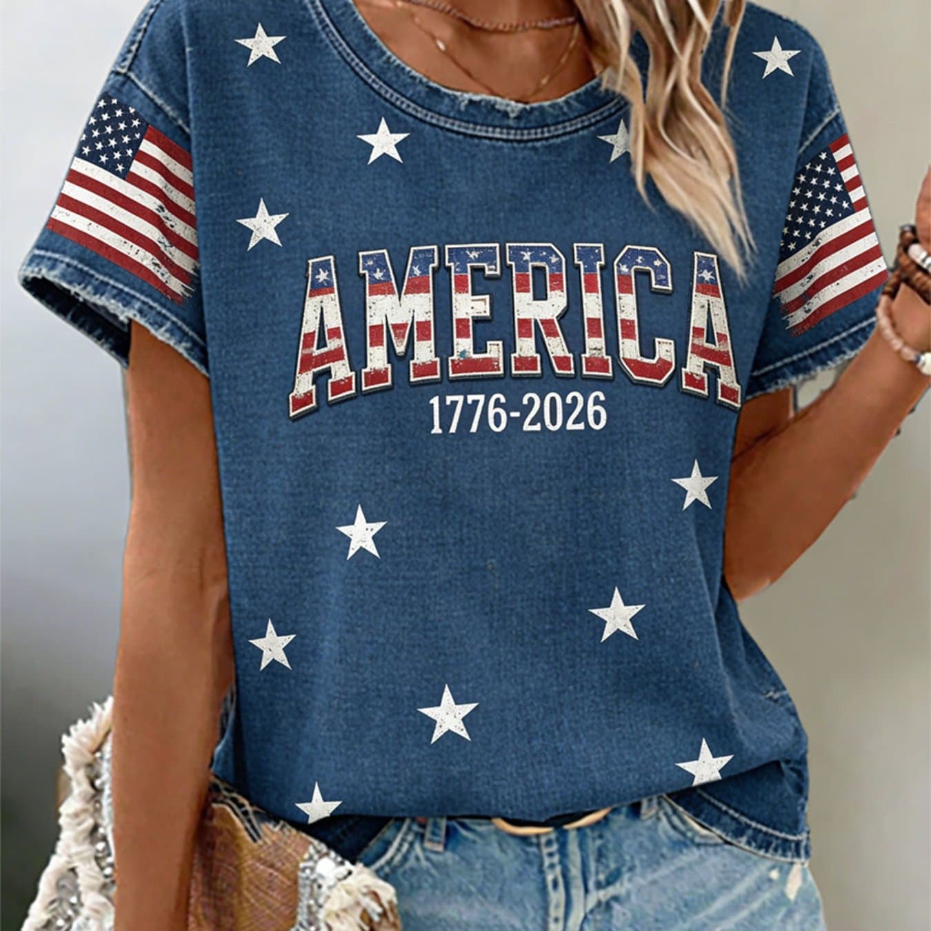 TEMU Women's American T-shirt