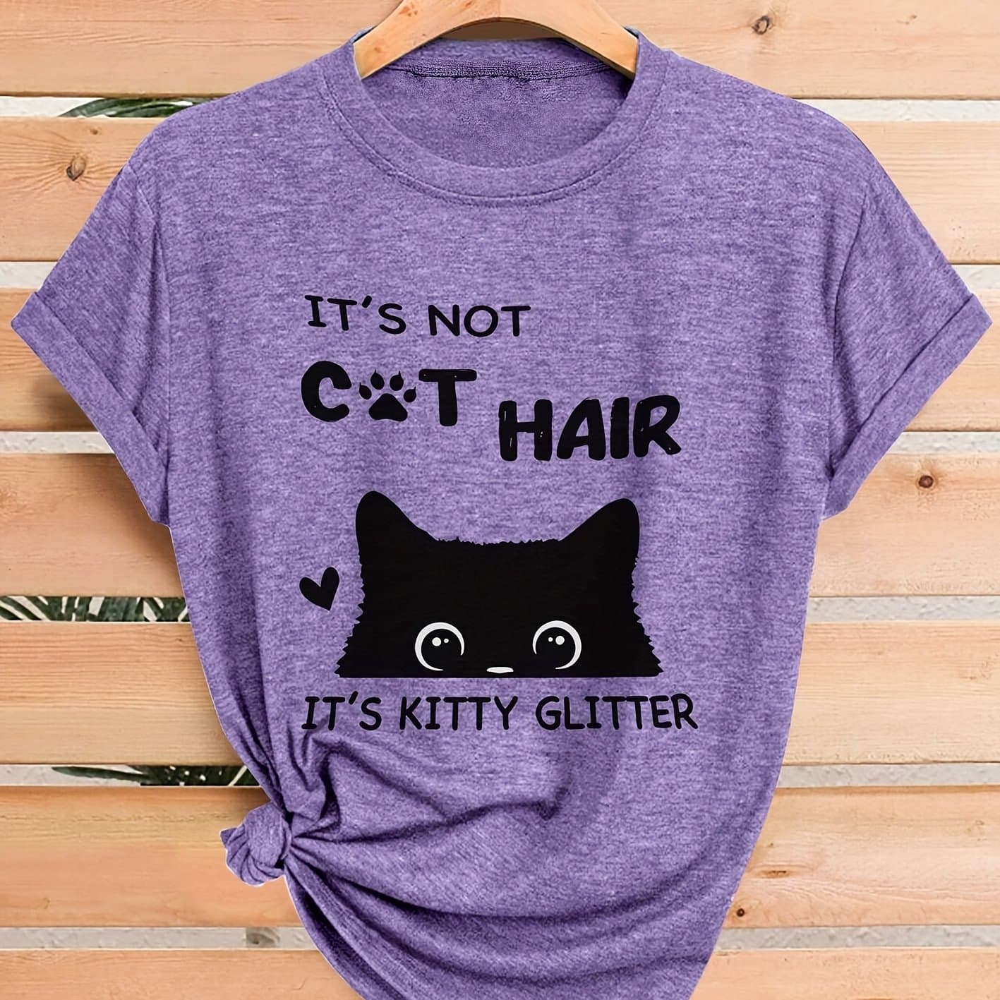 TEMU Women's Vintage Style Cat Cartoon Print Fashion T-shirt, Casual Sporty Round Neck Short Sleeve Top For Spring/autumn, Multiple Colors , Sizes S-xxl