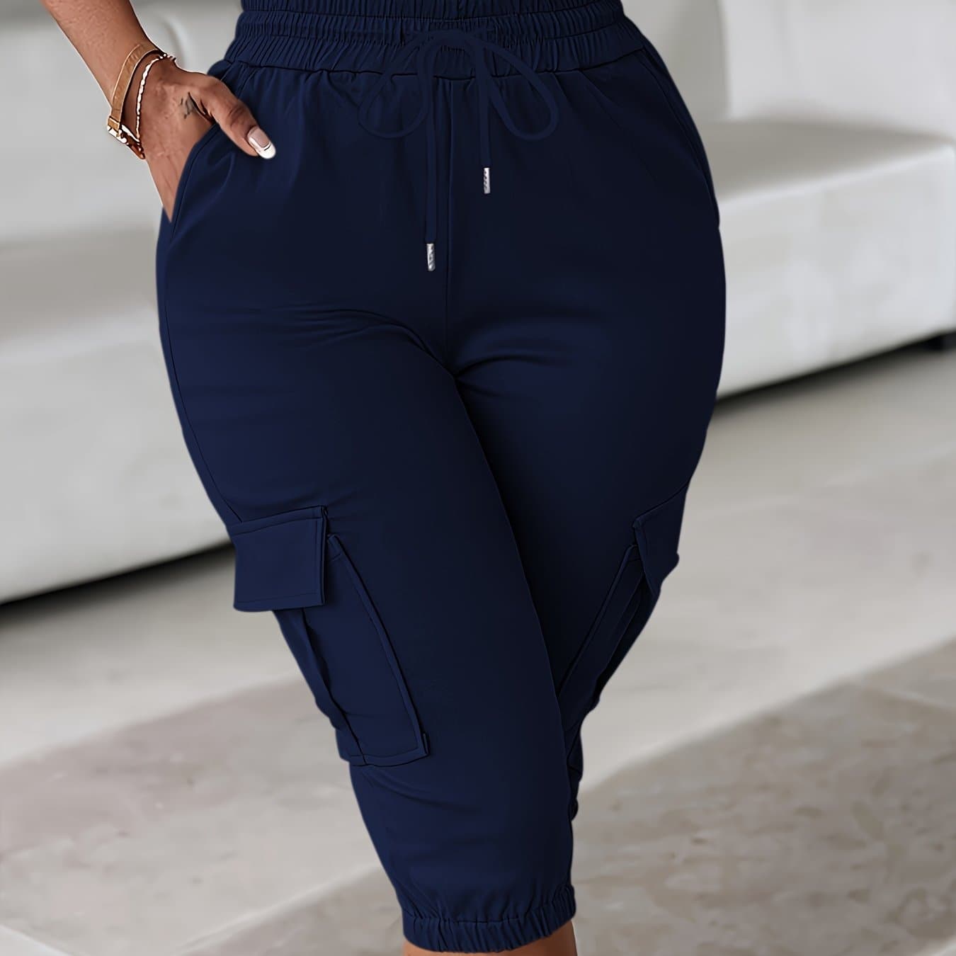 TEMU Slim-fit New Style Work Shorts, Made From Soft, Comfortable, And Practical Fabric